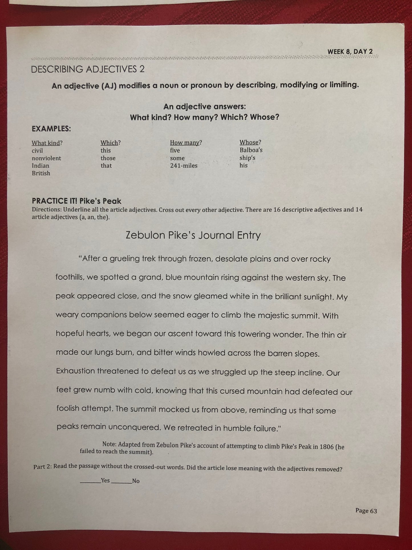 **NEW** American History Grammar Workbook
