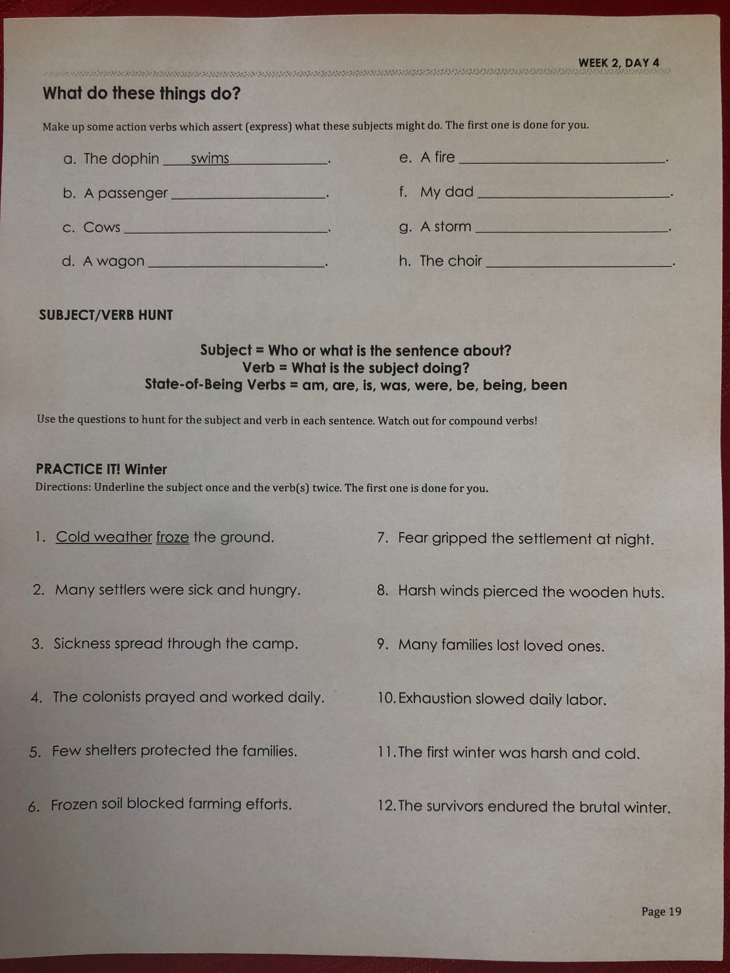 **NEW** American History Grammar Workbook